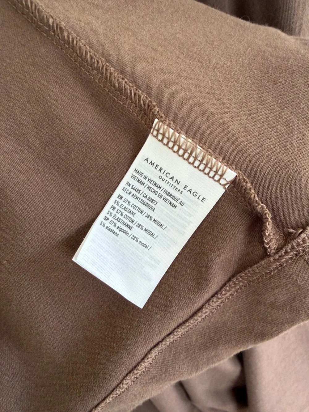 American Eagle Outfitters Brown Scoop Neck Midi/Maxi Dress - Picture 5 of 6
